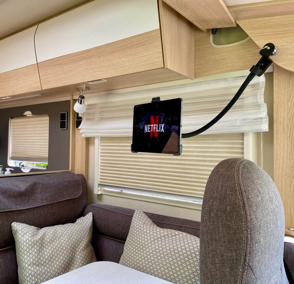 Tablet holder iPad stand camper caravan mobile home motorhome RV GOOS-E