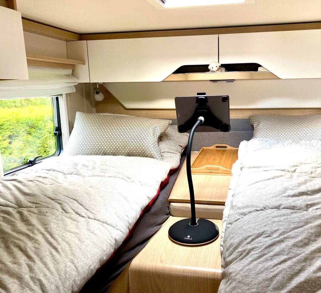 Tablet holder iPad stand camper caravan mobile home motorhome RV GOOS-E