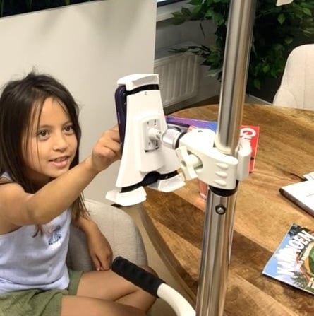 Telefoonhouder-infuuspaal-tablet-iPad-zorg-GOOS-E